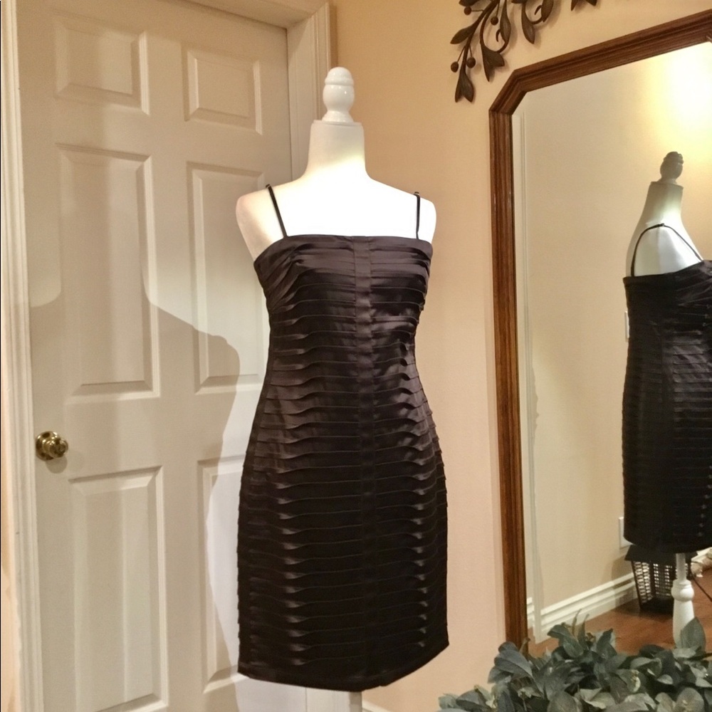 Calvin Klein Chocolate Brown Occasion Dress